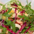 Salade folle fruits et fromages