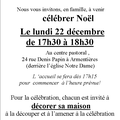 La célébration de Noël c'est ce lundi!