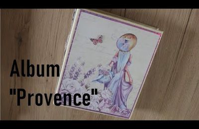 album scrap lavande provence avec la marque polonaise lemoncraft