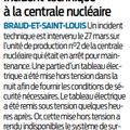 Incident technique à la centrale du Blayais