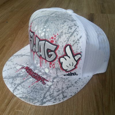 casquette graffé custom graffiti swag personnalisable tag graff