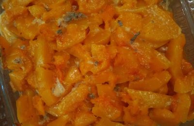 Gratin de courge butternut au gorgonzola