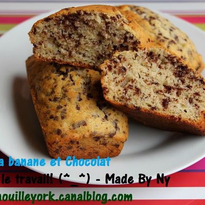 Cake à la banane et Chocolat (Banana Bread)