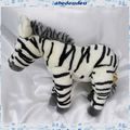 Peluche Doudou Zèbre Blanc Zébrures Noir WWF