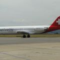 Aéroport Tarbes-Lourdes-Pyrénées: Helvetic Airways: Fokker 100 (F-28-0100): HB-JVI: MSN 11325.