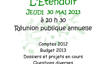 Réunion publique annuelle