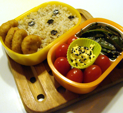 Le retour du mangetout dans mon bento !