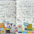 Mon journal créatif (ce que certaines appellent "art journal" dans la blogosphère des scrappeuses)