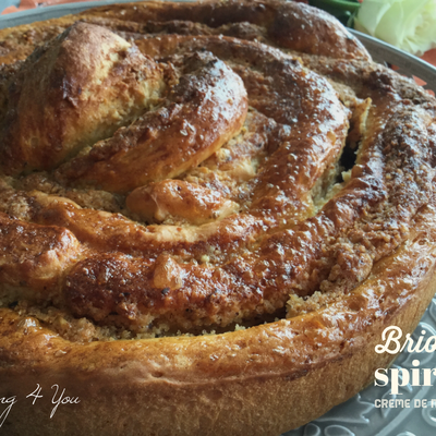 Brioche spirale à la crème de noisette