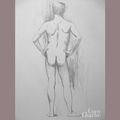 Homme nu - crayon de papier