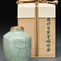 A Longquan celadon Guan-type jar, Southern Song-Yuan dynasty, 12th-13th century