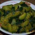 Courgettes au curcuma