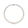 Important natural pearl and diamond necklace