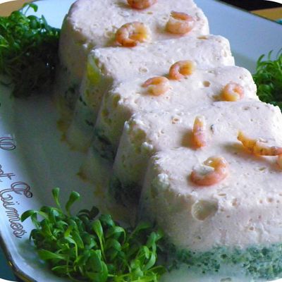 Terrine tricolore aux poissons