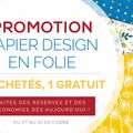 Dernier jour pour la promotion papier design