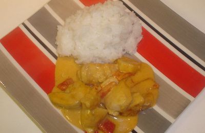 curry rouge de poulet