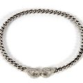 Hermès Paris made in france Exceptionnel collier «Torsade» en or gris