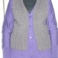 gilet garnstudio brun