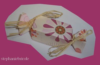 TUTO - Faire une boîte en papier en forme de bonbon