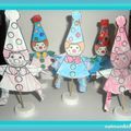 Petits clowns de table