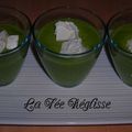 Velouté de petits pois au chèvre