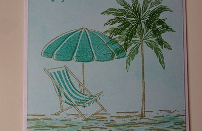 Carte Happy beach, petit souvenir de Floride