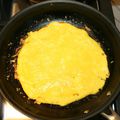 Omelette sauce 4 fromages