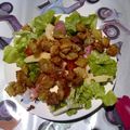 Salade de raviole aux jambon cru