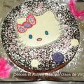 Gâteau décor hello kitty