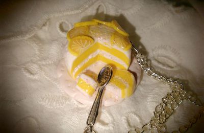 collier gâteau au citron