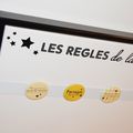 Tableau magnétique "les règles de la maison" et ses magnets