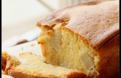 Cake fondant aux poires.