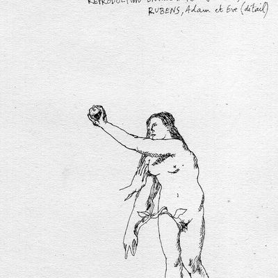 titien/rubens, adam et eve (détail)