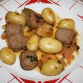 Boulettes de boeuf et pommes de terre à l'étouffés