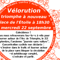  Paris : veloration place de l’étoile à 18h30 le 22/09/2010 un geste pas pollueur :))