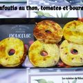 Clafoutis au thon, tomates et boursin