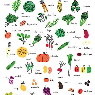 Calendrier des fruits et légumes de saison