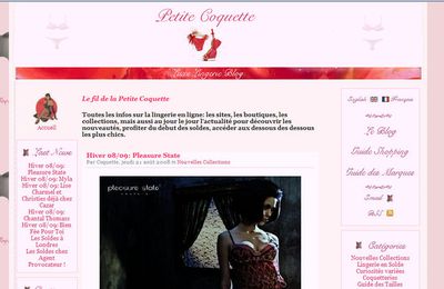 Découverte d'un super blog de lingerie!