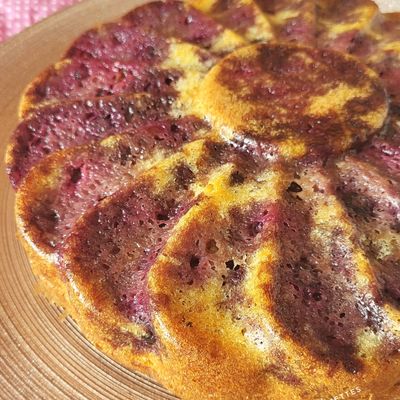 Moelleux aux myrtilles et citron 