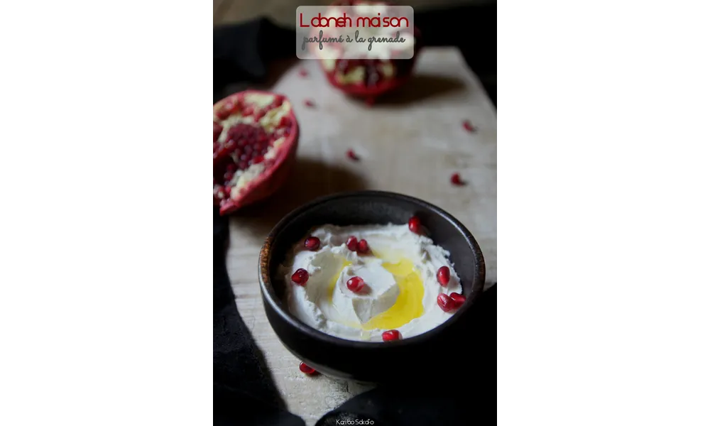 Labneh maison parfumé à la grenade