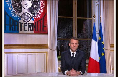 Street Art à l’Élysée : quand la Marianne d’Obey s’invite aux vœux présidentiels