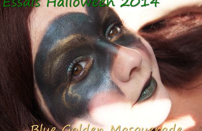 Essais halloween 2014: n°1 blue golden masquerade