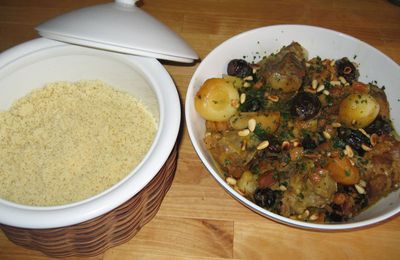 TAJINE D'AGNEAU AUX NAVETS & AUX PRUNEAUX