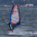 Windsurfing sur l'étang de Thau le 15 avril après-midi