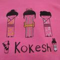 les kokeshis sur tissu de ma ptit' puce !