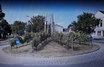 Rond-point à Gols (Autriche)