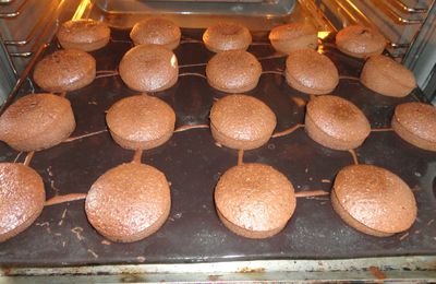 muffin au chocolat coeur fondant de chocolat blanc