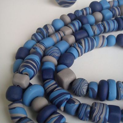 des perles non vernies pour changer...