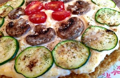 CROÛTE DE QUINOA-LÉGUMES ET RICOTTA