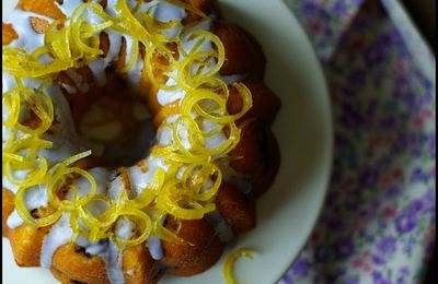 Gâteau citron myrtille tout doux, moelleux et mes histoires de petites dindounettes